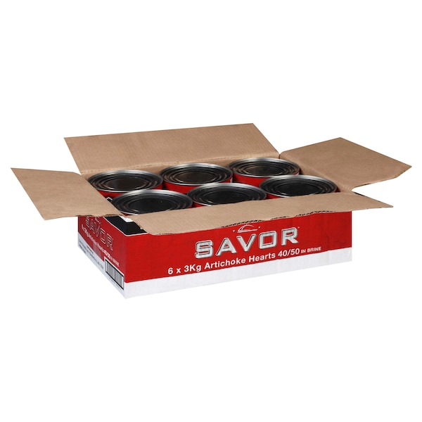 Savor Imports 40 To 50 Count Artichoke Hearts 3kg, PK6 345409 - main